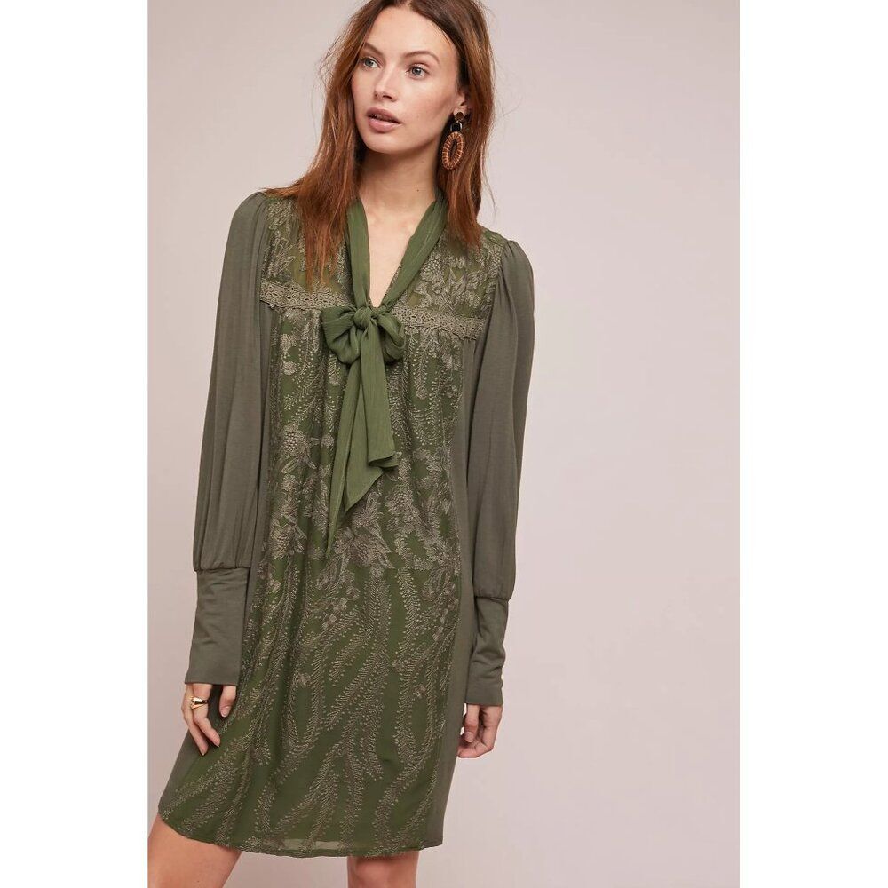 NWT Anthropologie | Tiny Isla Embroidered Tunic Dress, XS